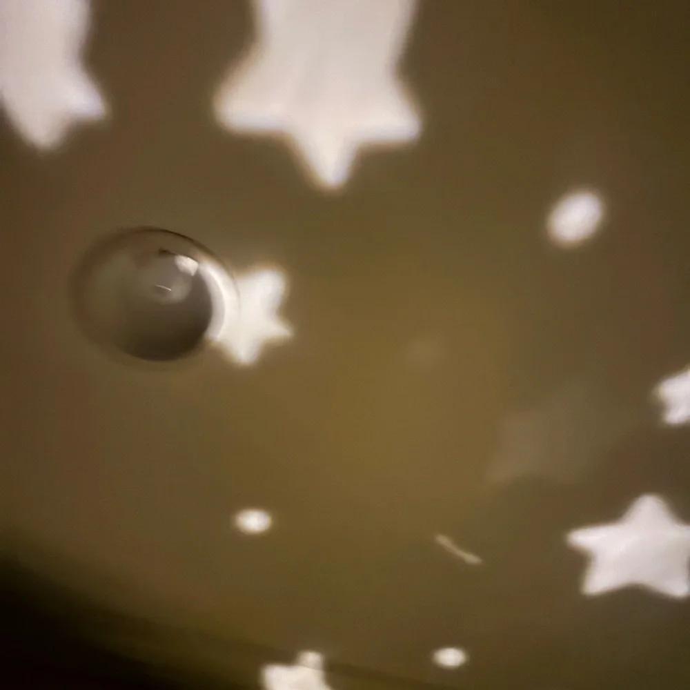 Starry Night Light Ceramic White Globe Lamp - Picture 2 of 11